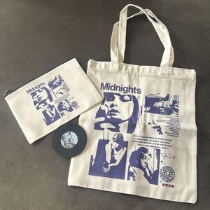 Taylor Swift Midnights Album Tote Bag & Cosmetic Make Up Bag Bundle NEW